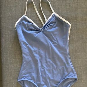 Blue and grey mesh ballet leotard Mariia size small